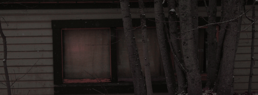 dark window on a house